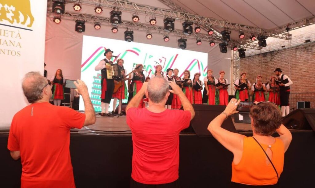 Santos recebe 2ª Festa Italiana no Parque Valongo com gastronomia, música e atrações culturais